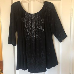 Vanilla Sugar soft, edgy tee with sparklies!